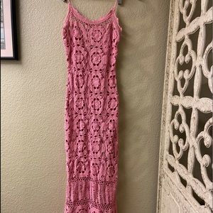 KNIT DRESS|Pink Maxi Dress|Knit